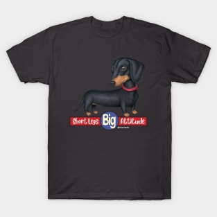 Cute Doxie Dachshund with short legs big attitude T-Shirt